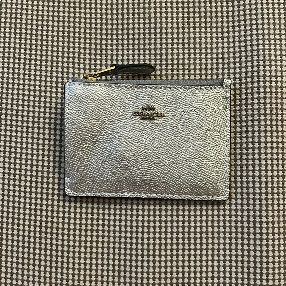 Silver coach wallet